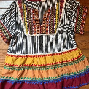 Anthropologie embroidered blouse